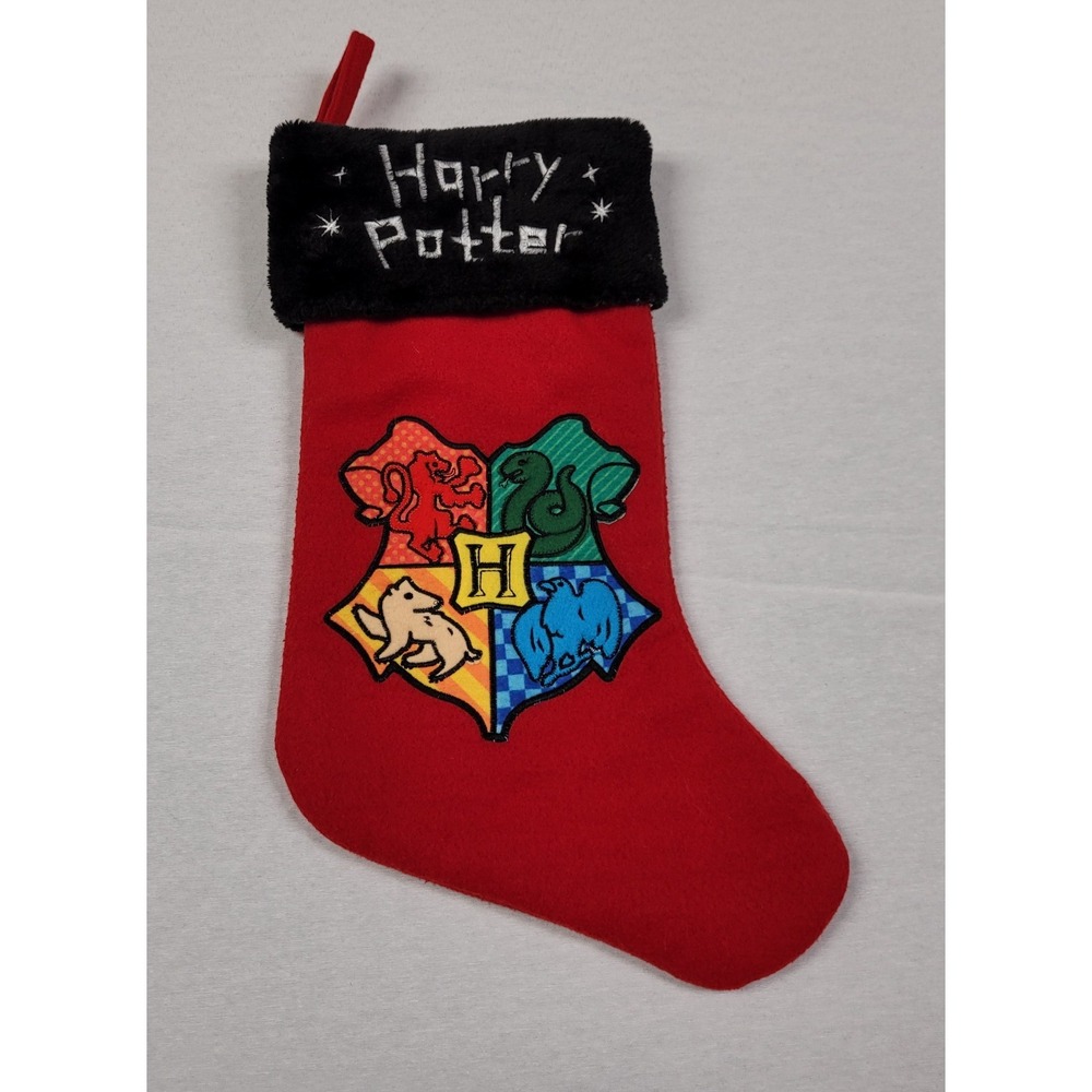 Ruz Harry Potter Hogwarts Crest Christmas Stocking Red